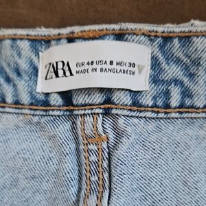 Zara Light Blue Denim Pants